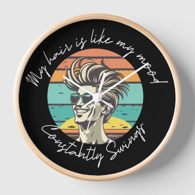 Reloj de estilo negro de la máquina del tiempo del (Anverso)