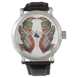 Reloj de estilo vintage de Clown Jester