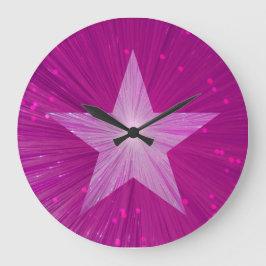 Reloj de estrella rosa