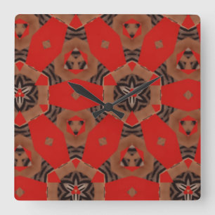 Reloj de estrellas rojas