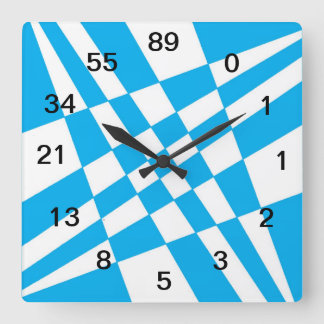 Reloj de Fibonacci con números