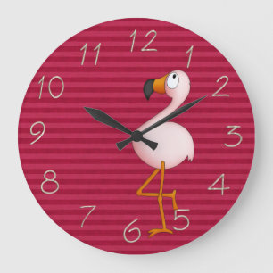 Reloj de flamenco rosa caprichoso