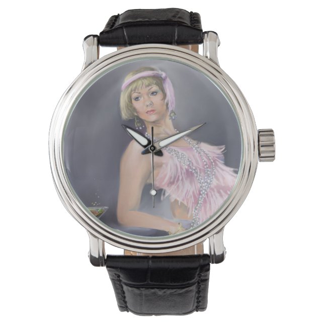 Reloj de Flapper de Springtime (Anverso)