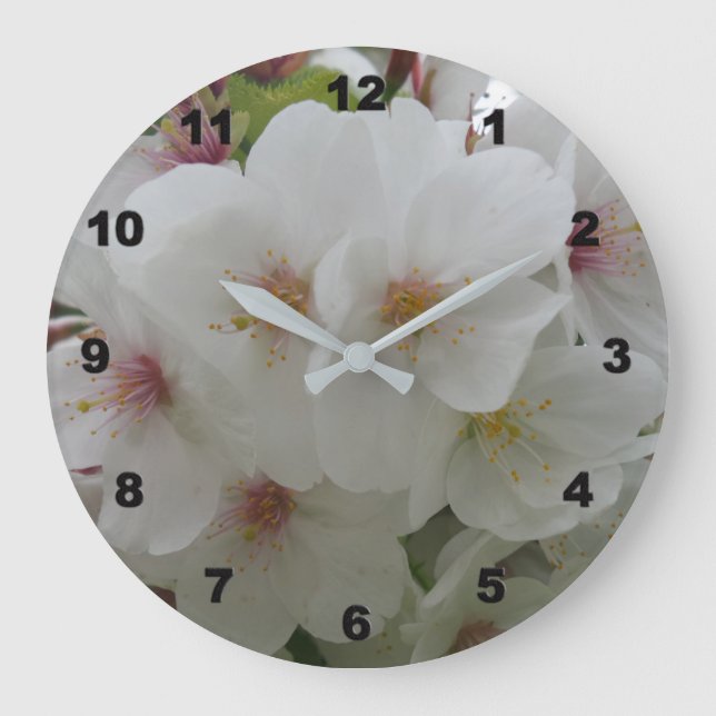 Reloj de flor blanco (Anverso)