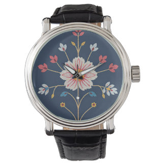 Reloj de flor mínimo