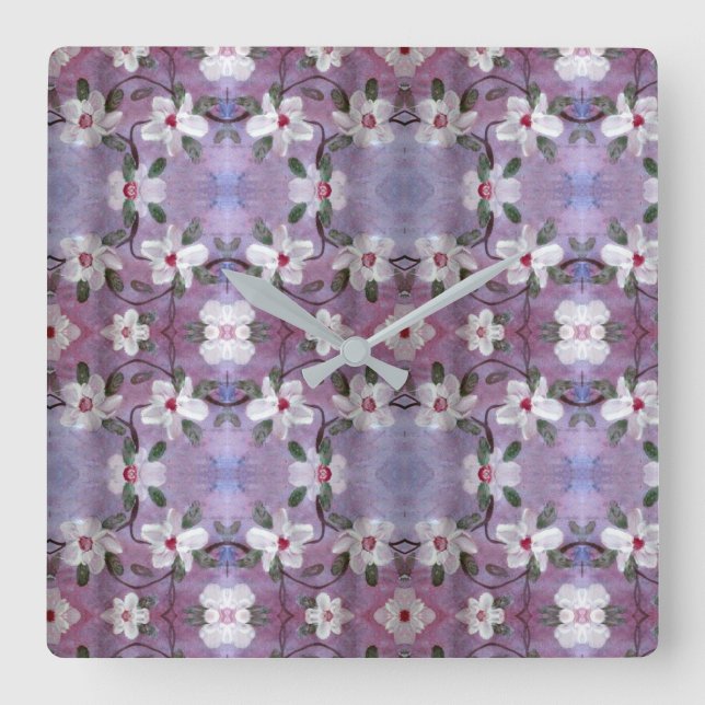 Reloj de flores blancas (Anverso)