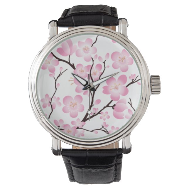 Reloj de flores de cerezo (Anverso)