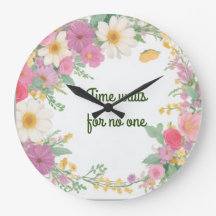 Reloj de flores de Garland