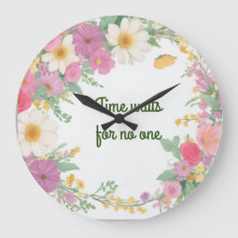 Reloj de flores de Garland