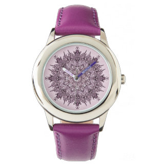 reloj de flores de mandala