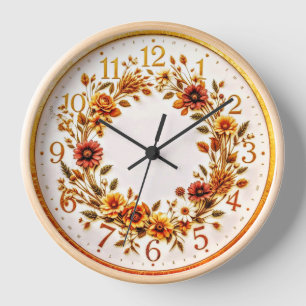 Reloj de flores imperfecto