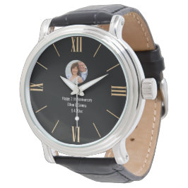 Reloj de fotos moderno y sencillo para personaliza