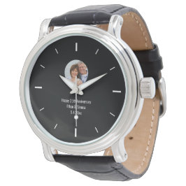 Reloj de fotos moderno y sencillo para personaliza