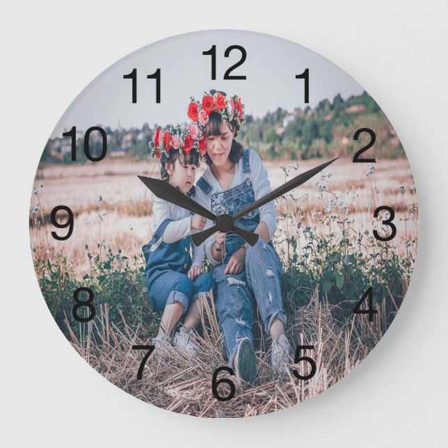 Reloj de fotos personalizado para mamá (Anverso)