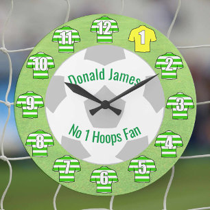Reloj de fútbol - Camisetas Green Hoopies