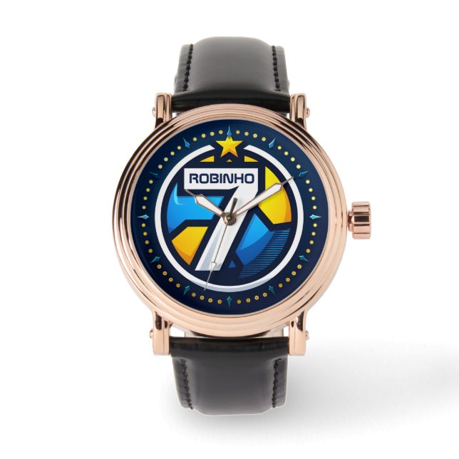 Reloj de fútbol masculino personalizado, número 7 (Anverso)
