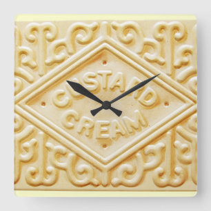 reloj de galletas de crema crema de crema de crema