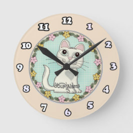 Reloj de gato grande