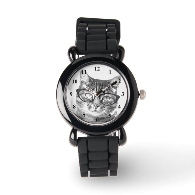 Reloj de gato moderno para mujeres (Anverso)