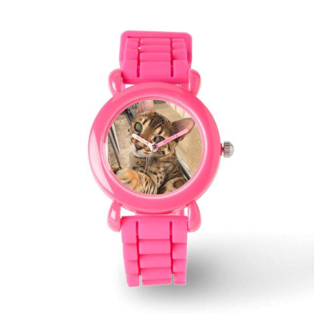 Reloj de gatos de Bengala (Anverso)