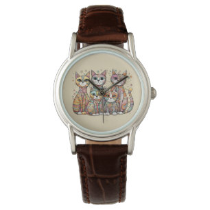 reloj de gatos tranquilizantes