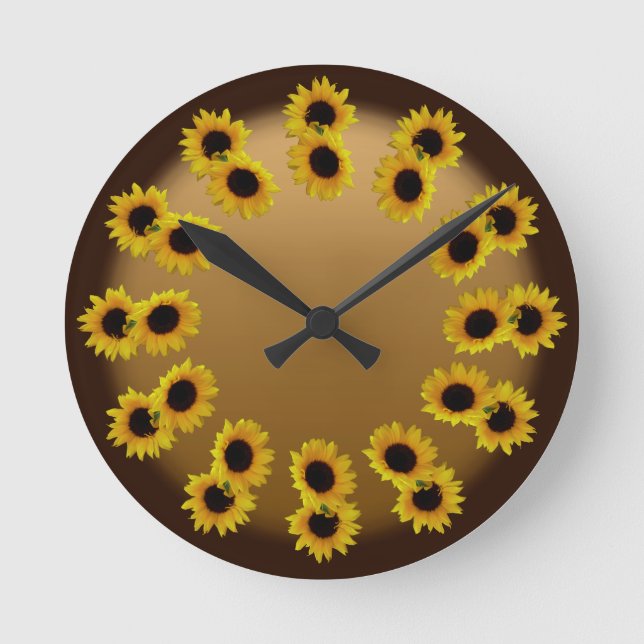 Reloj de girasol Relojes de pared de girasol amari (Anverso)