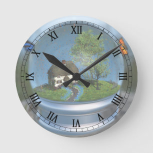 Reloj de globo de mariposa