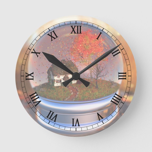 Reloj de glóbulo de hoja de arce (Anverso)