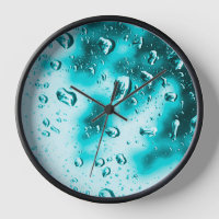 Reloj de gota de lluvia - cara Verde azulada