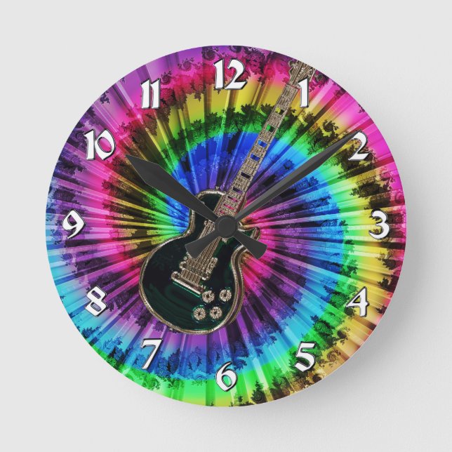 Reloj de guitarra de música eléctrica con remolque (Anverso)