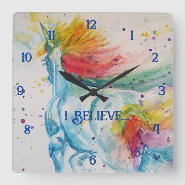 Reloj de habitación para niños de Chicas mágicos d (Anverso)