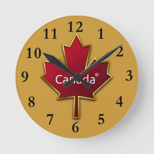 Reloj de hoja de arce de Canadá
