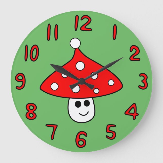 Reloj de hongos de Santa Hat (Anverso)