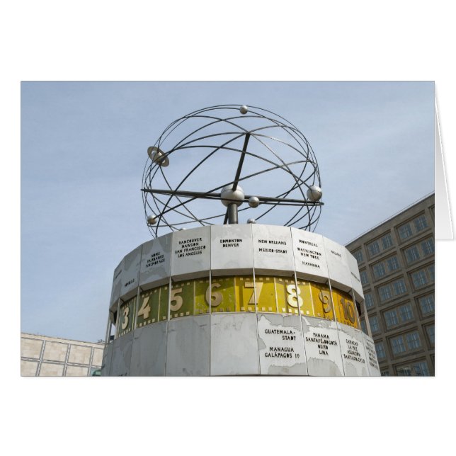 Reloj de hora mundial en Berlín (Anverso (Horizontal))