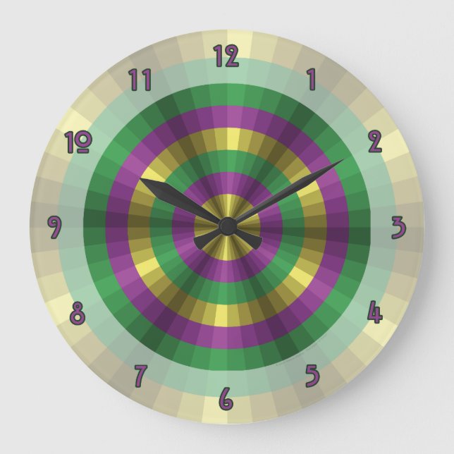 Reloj de ilusión de Mardi Gras (Anverso)