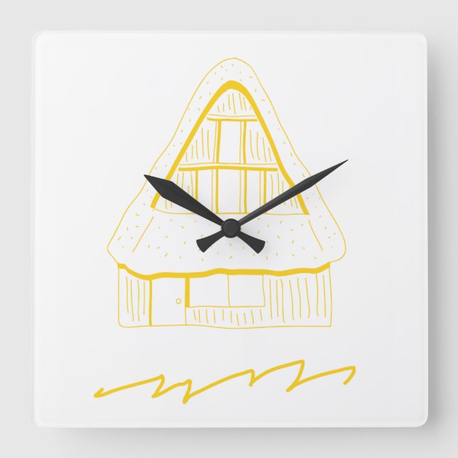 reloj de ilustracion de la casa de campo (Anverso)