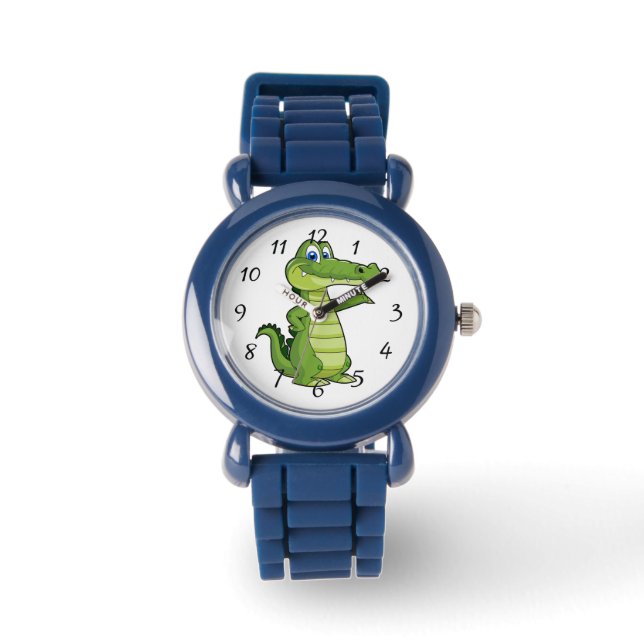 Reloj de ilustracion del lagarto (Anverso)