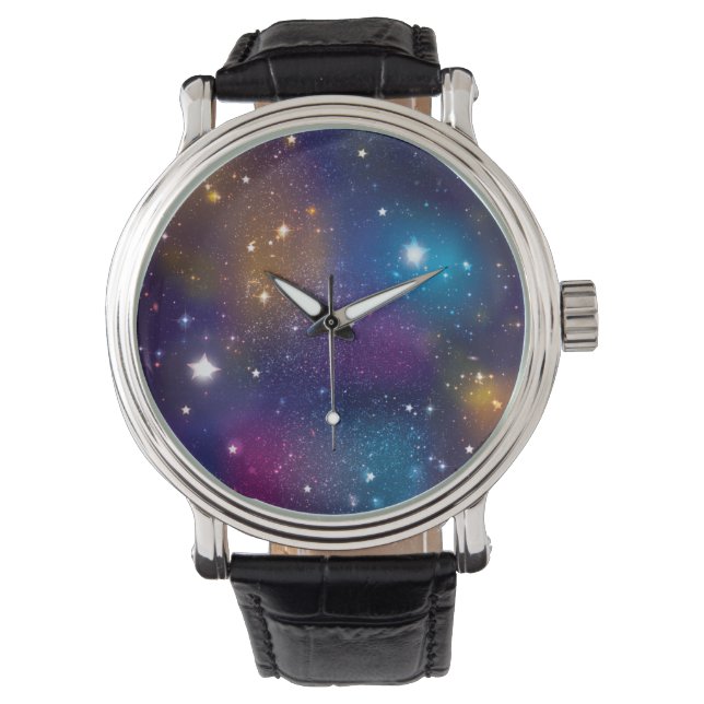 Reloj de impresión de galaxia estelar (Anverso)