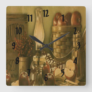 Reloj de impresión de la cesta de Apple del País V