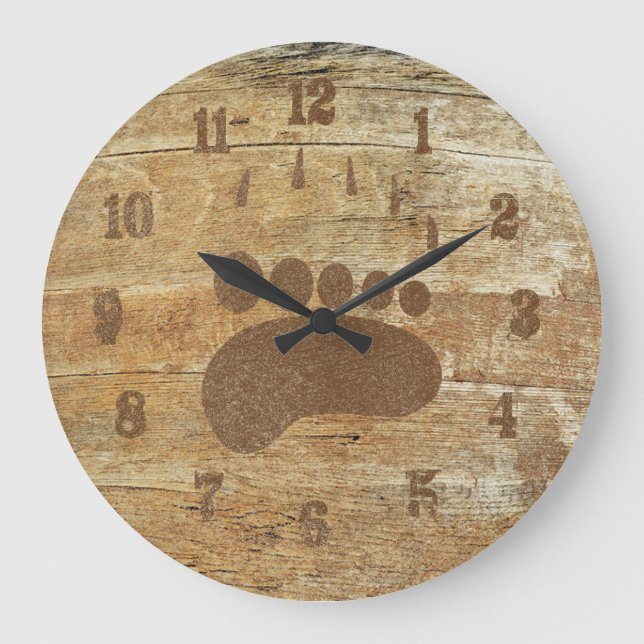Reloj de impresión de oso pardo (Anverso)