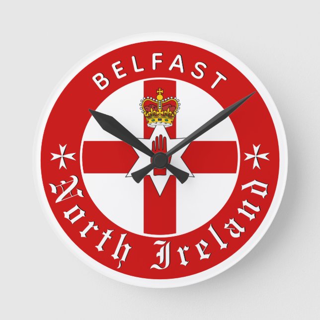 Reloj de Irlanda del Norte, Belfast, Bandera de Ul (Anverso)