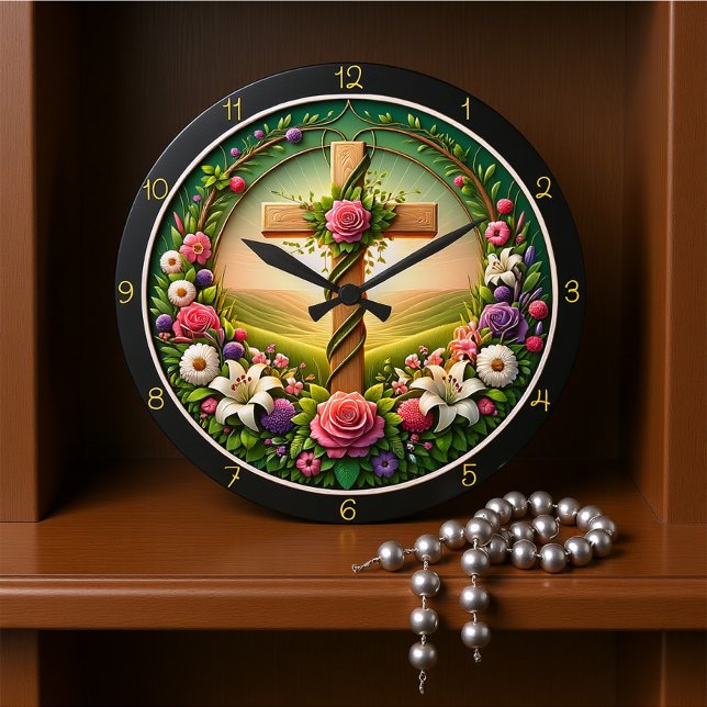Reloj de jardín de bienvenida floral (Subido por el creador)