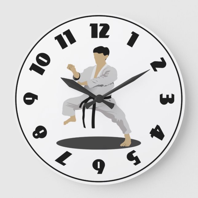 Reloj de karate pose (Anverso)