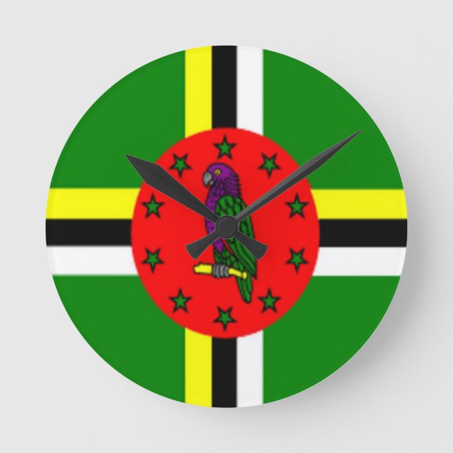 reloj de la bandera de Dominica (Anverso)