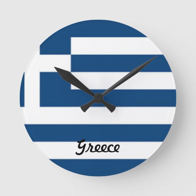 Reloj de la bandera de Grecia (Anverso)