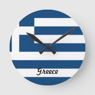 Reloj de la bandera de Grecia