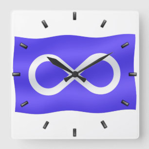 Reloj de la bandera de Metis Primer Bandera de la 