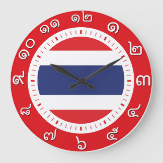 Reloj de la bandera de Tailandia ( número en númer