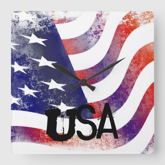 reloj de la bandera estadounidense de Estados Unid (Anverso)