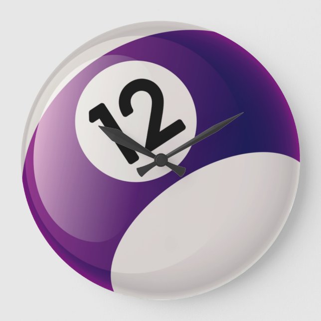 Reloj de la bola de billar del número 12 (Anverso)